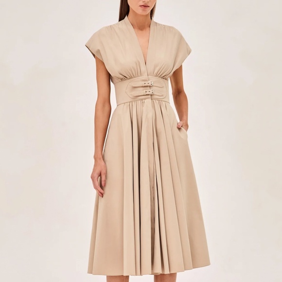 Alexis Bardello Midi Dress - Khaki - Picture 4 of 10